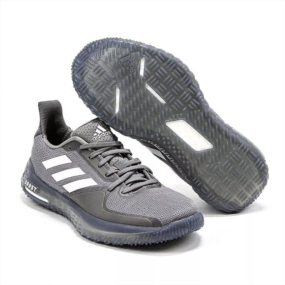 Adidas Fitboost PR Trainers Athletic Grey Sneakers Shoes FV6943 Men's Size 8.5 - Picture 1 of 8